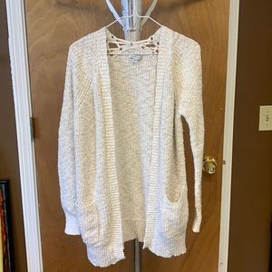 American eagle cream cardigan